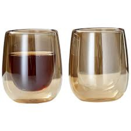 Набор стаканов с двойными стенками Vittora Gold VT-5407-250 250 мл 2 шт золотистый