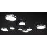Люстра светодиодная потолочная LED светильник для квартиры на потолок лэд 27935 Черный 17х90х90 см.