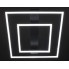 Люстра светодиодная потолочная LED светильник для квартиры на потолок лэд 28005 Черный 12х50х50 см.