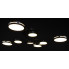 Люстра светодиодная потолочная LED светильник для квартиры на потолок лэд 27935 Черный 17х90х90 см.