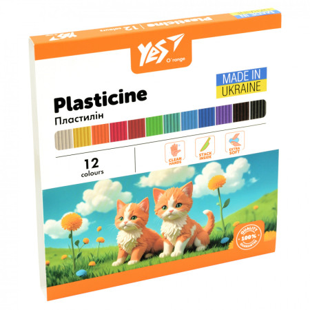 Пластилин YES Orange Line 540689 12 цветов 240 г