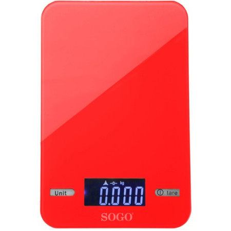 Весы кухонные SOGO SS-3960R 5 кг красные