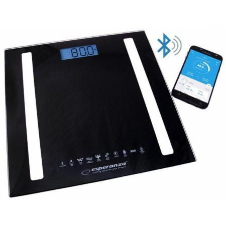 Весы бытовые черные B.Fit 8в1 Esperanza EBS-016K