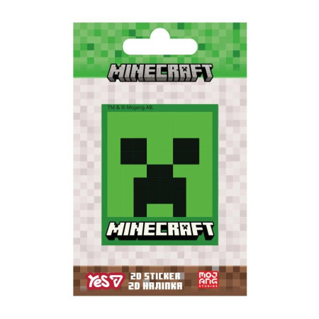Наклейка YES 2D Minecraft Creeper 708510
