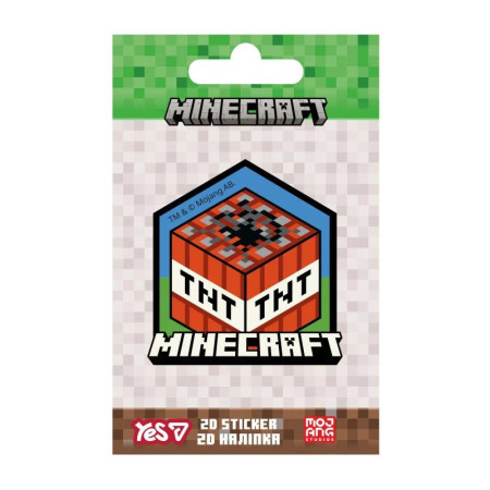 Наклейка YES 2D Minecraft TNT 708508