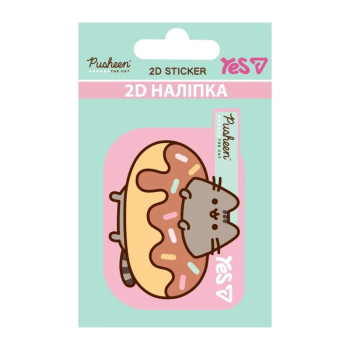 Наклейка YES 2D Pusheen Donut 708519