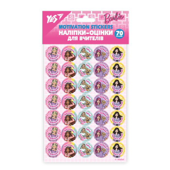 Наклейки-оценки YES Barbie 955388