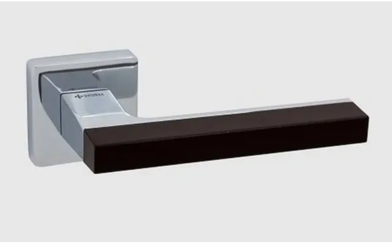 Дверная ручка  SYSTEM AZUR HA 104 RO11 Хром матовый/Черный