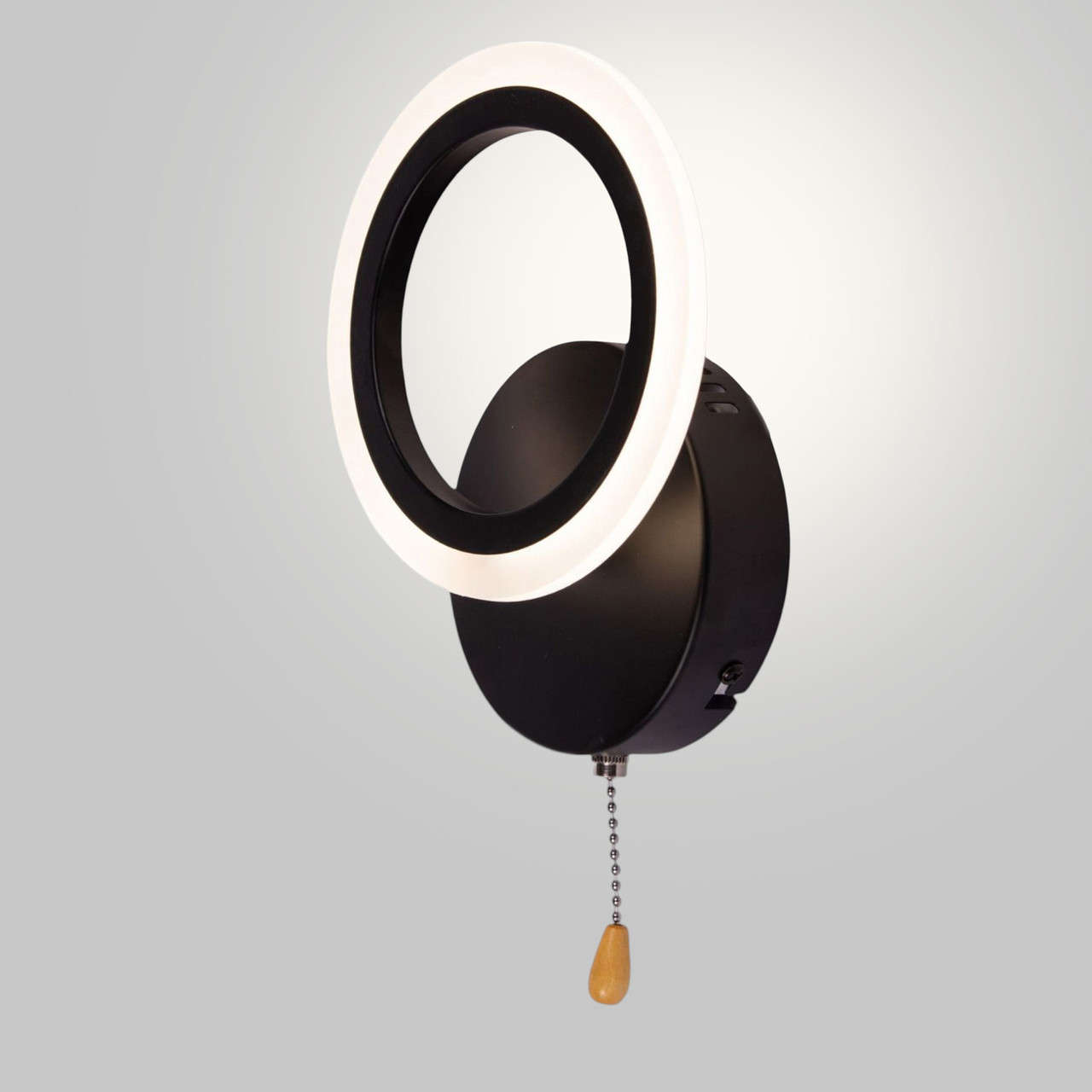 Светильник светодиодный настенный, LED бра Sunlight черный 6326/1SW