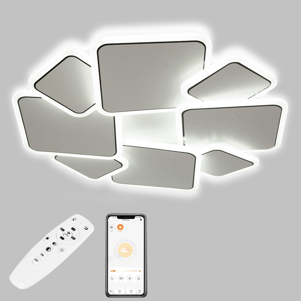 Потолочная LED люстра, светильник светодиодный Sunlight 6082/500