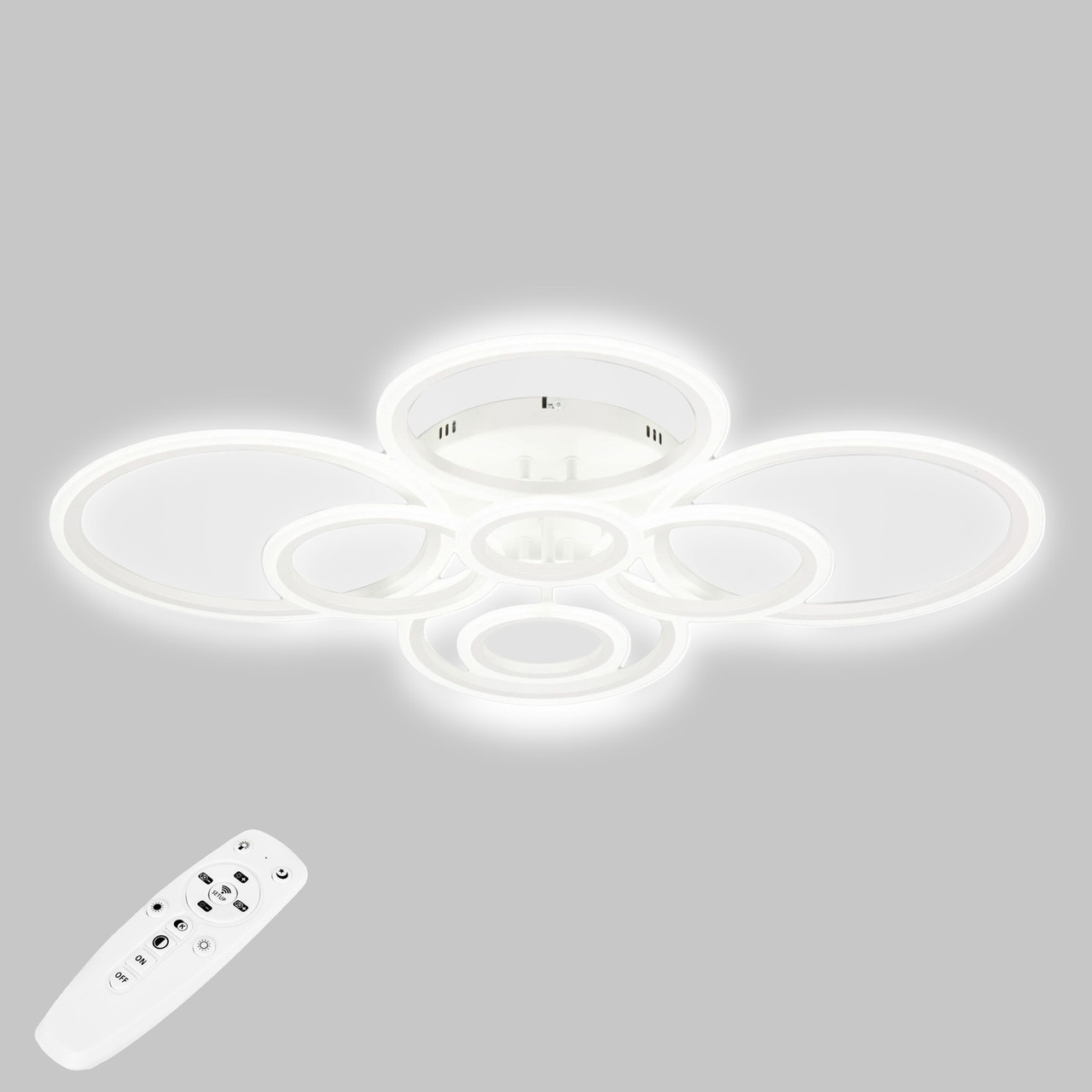 Потолочная LED люстра, светильник светодиодный белый Sunlight  6326/2+2+2+2