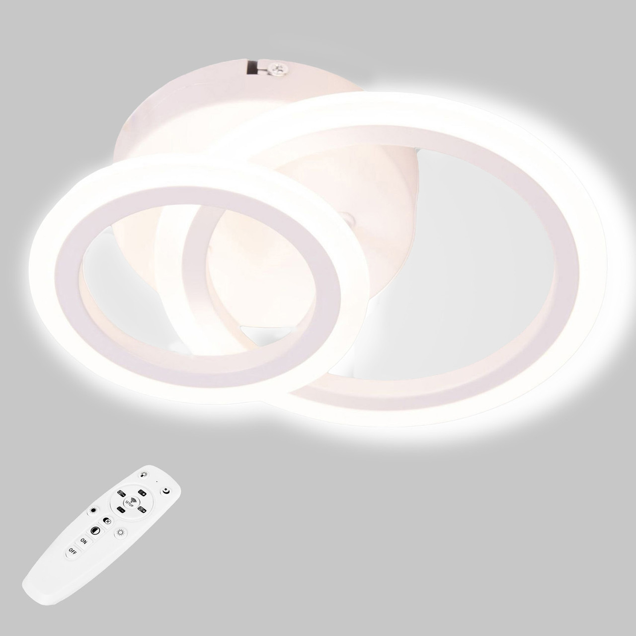 Потолочная LED люстра, светильник светодиодный Sunlight белый 6326/1+1