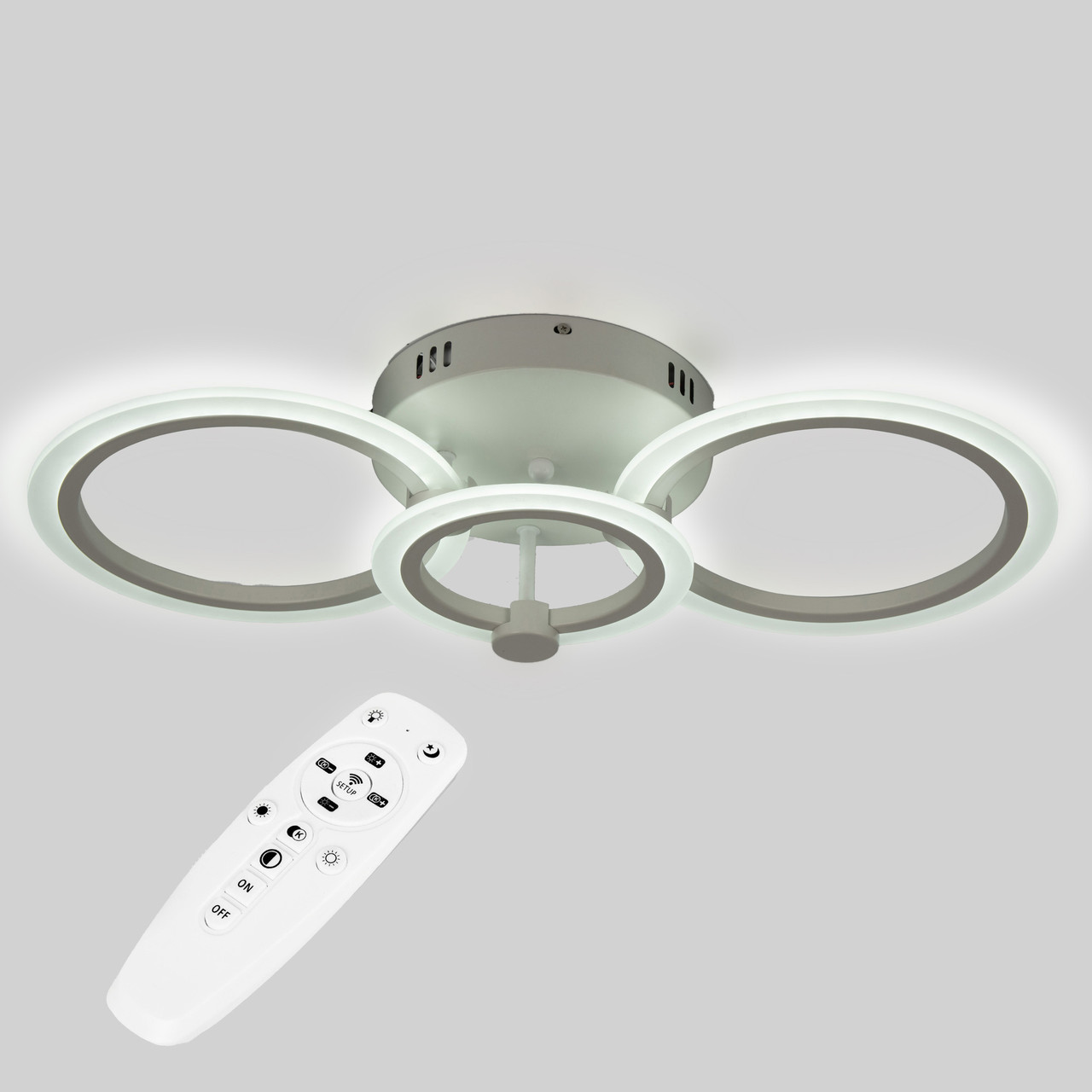 Потолочная LED люстра, светильник светодиодный Sunlight W8067/2+1