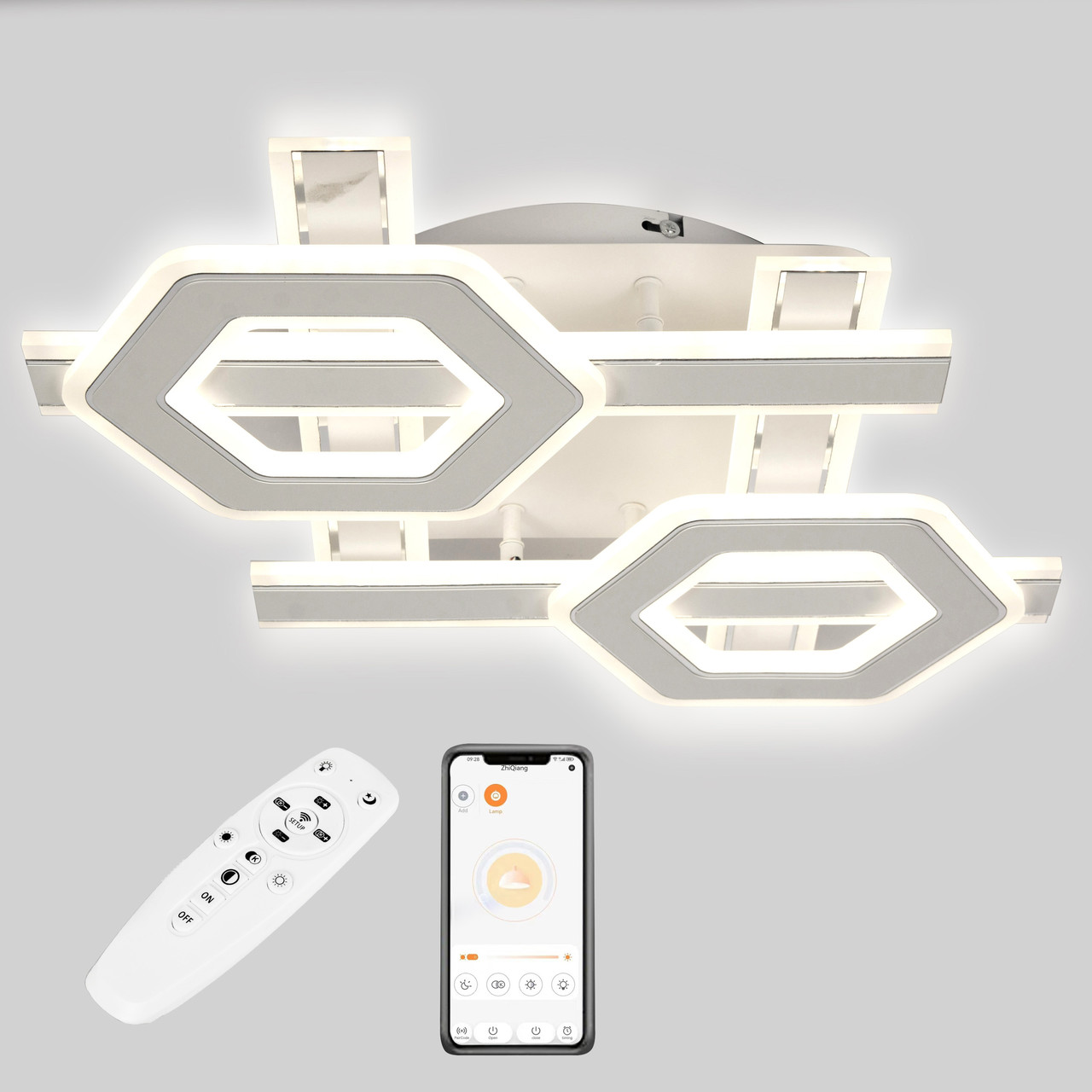 Потолочная LED люстра, светильник светодиодный Sunlight 6077/500