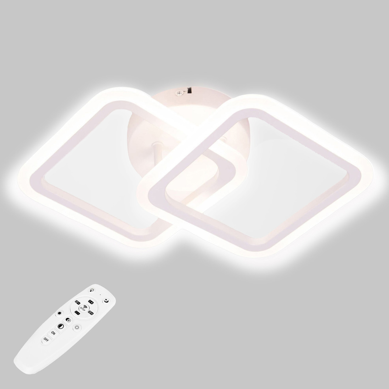Потолочная LED люстра, светильник светодиодный Sunlight белый 6325/2S