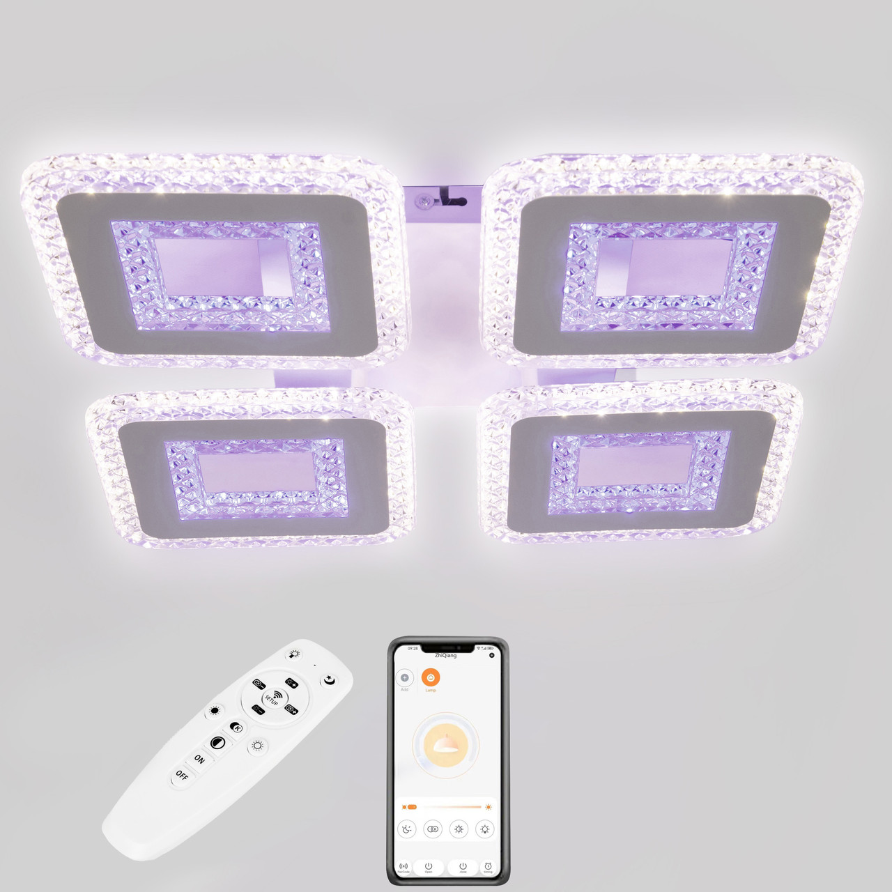 Потолочная LED люстра, светильник светодиодный Sunlight 5808/4