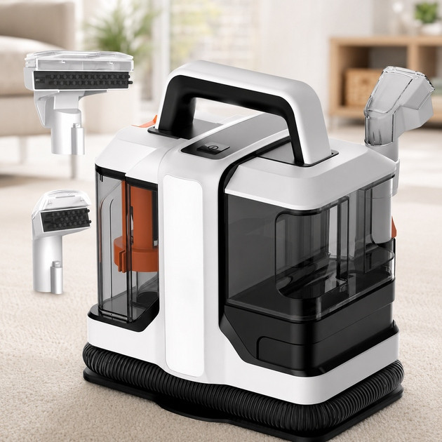 Моющий пылесос пятновыводитель Portable Carpet Cleaner Domotec MS 4415 4200W, пылесос для химчистки авто