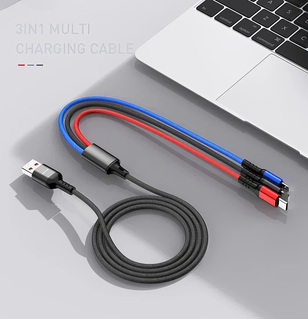 Шнур для зарядки телефона Awei CL-971 3в1, кабель lightning, micro usb, type c для зарядки Шнур для зарядки телефона Awei CL-971 3в1, кабель lightning, micro usb, type c для зарядки