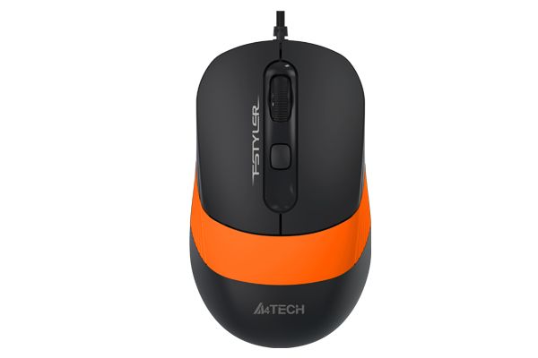 Мышь компьютерная проводная A4Tech Fstyler FM10 Black/Orange оранжевая