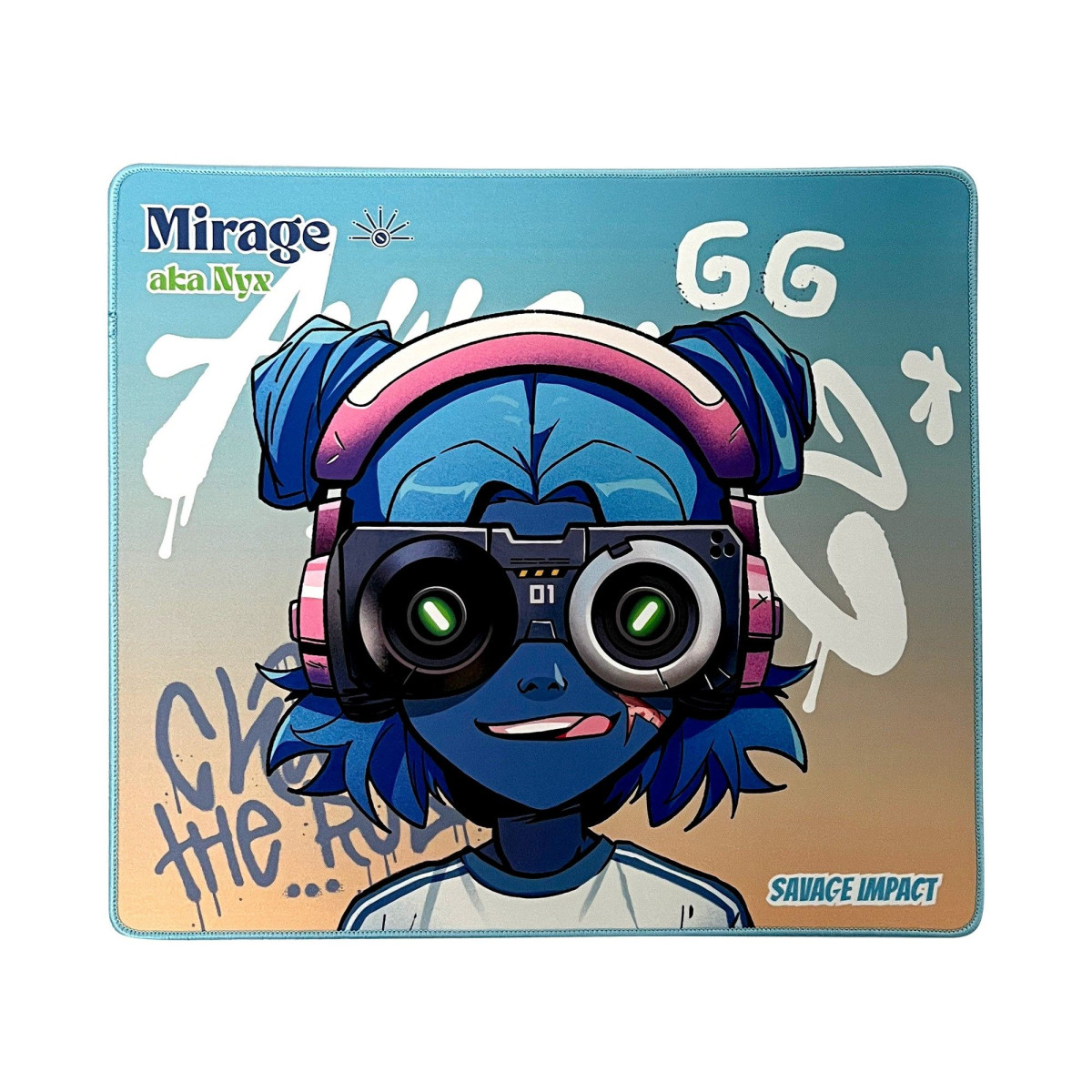 Игровая поверхность для мыши и клавиатуры Bloody BP-45W(NyxMirage) 45х40 см