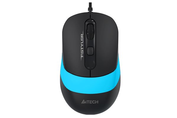 Мышь компьютерная проводная A4Tech Fstyler FM10 Black/Blue синяя