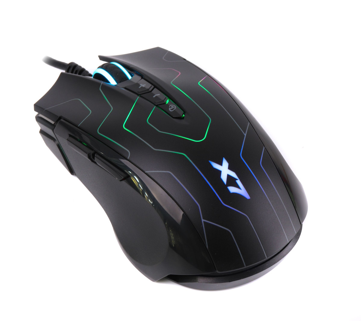 Мышь компьютерная проводная A4Tech X7 Oscar Neon X89 Maze мультиколор