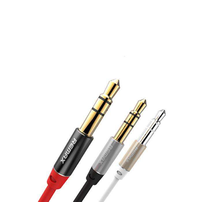 Audio кабель Remax AUX RM-L100 3.5 miniJack male to male 1.0м red Audio кабель Remax AUX RM-L100 3.5 miniJack male to male 1.0м red