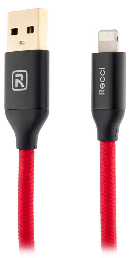 Lightning кабель Velocity RCL-N120, 1.2m red Recci CC300082 Lightning кабель Velocity RCL-N120, 1.2m red Recci CC300082
