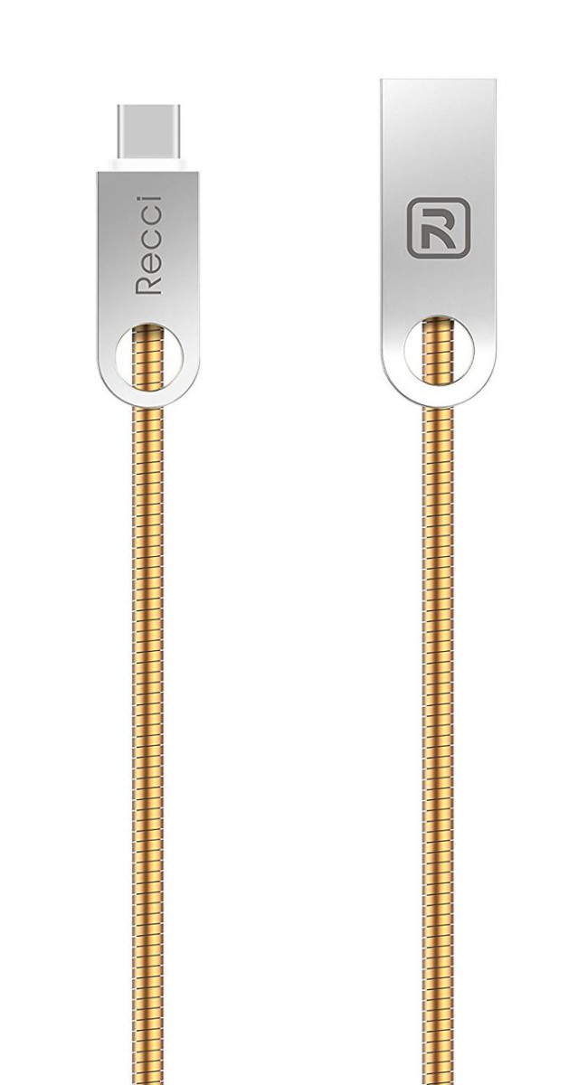 Type-C кабель Vajra RCT-C100, 1m gold Recci CC320032 Type-C кабель Vajra RCT-C100, 1m gold Recci CC320032