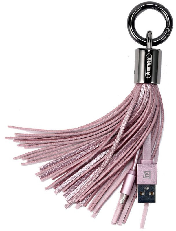 Lightning кабель Tassel Ring RC-053 0.15m pink Remax 303604 Lightning кабель Tassel Ring RC-053 0.15m pink Remax 303604