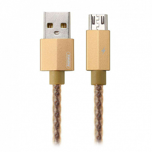 Micro USB кабель 1 м Gefon Remax RC-110m-Gold Micro USB кабель 1 м Gefon Remax RC-110m-Gold