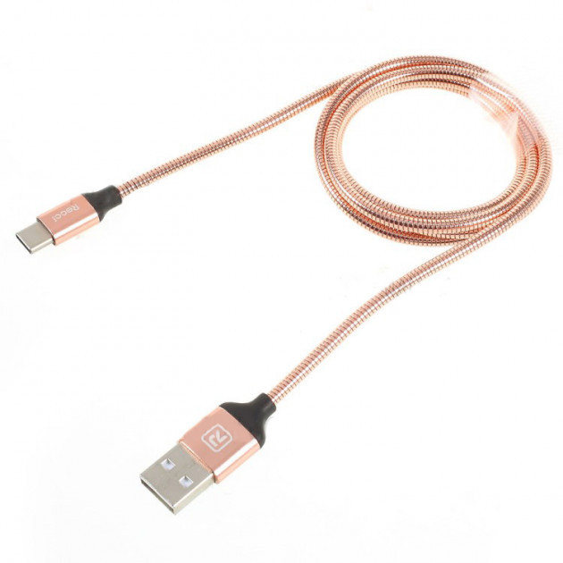 Type-C кабель 1м Gravel Recci Remax розовое золото RCT-W100-Rose-Gold Type-C кабель 1м Gravel Recci Remax розовое золото RCT-W100-Rose-Gold