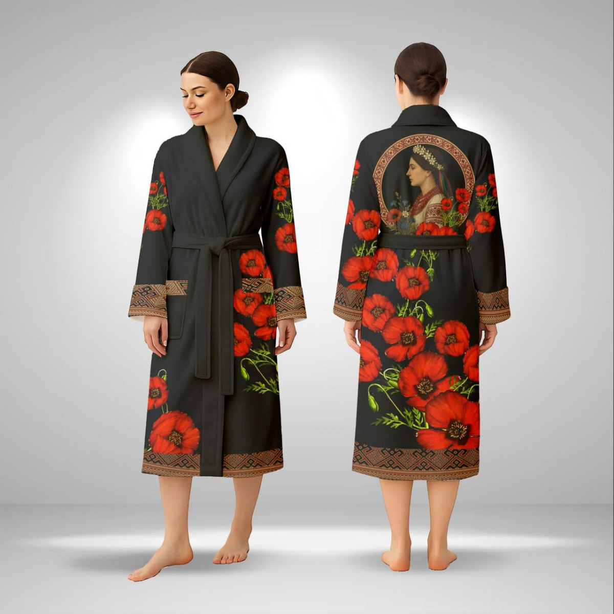 Кимоно женское из плюшевого велюра Red Grace 29499 S