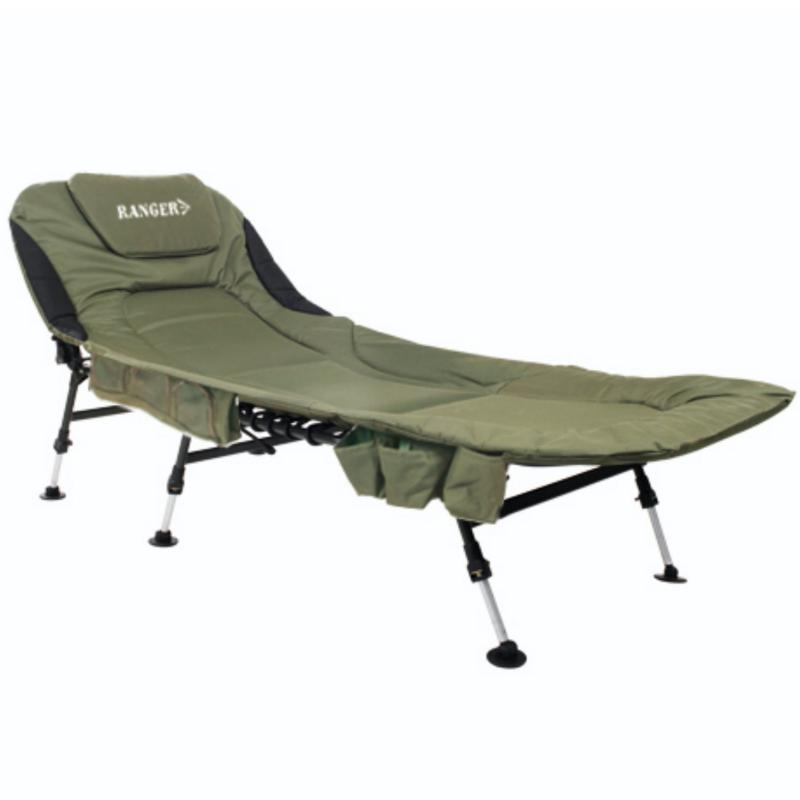 Карповая раскладушка Ranger Campfeuer RA-5507 30-40х200х85 см зеленая
