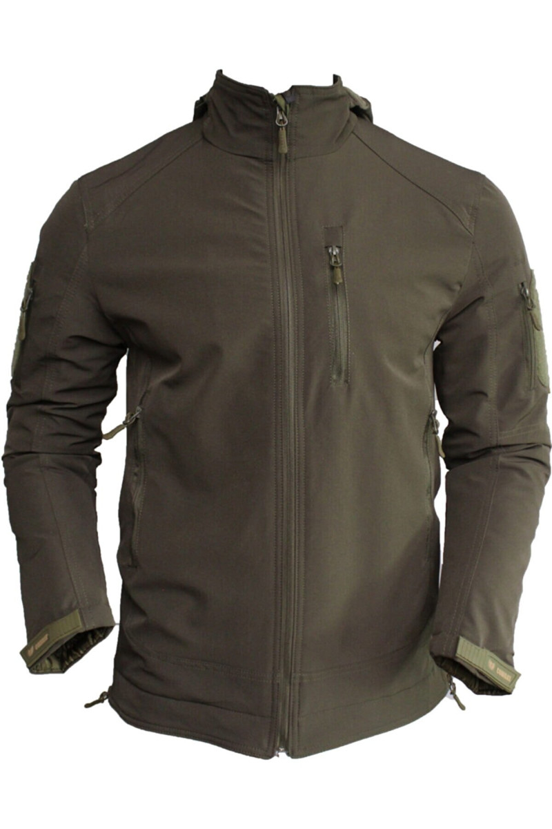 Куртка мужская тактическая Combat Турция Софтшел Soft-Shell 8177 M оливковая