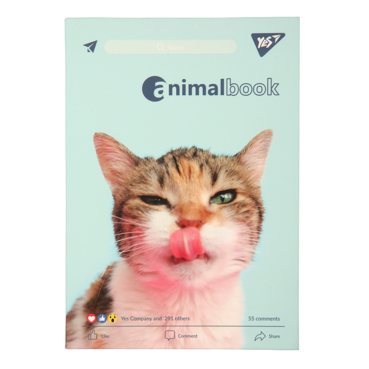 Блокнот для записей интегральный в линию А6 YES Animalbook 152089 64 листа