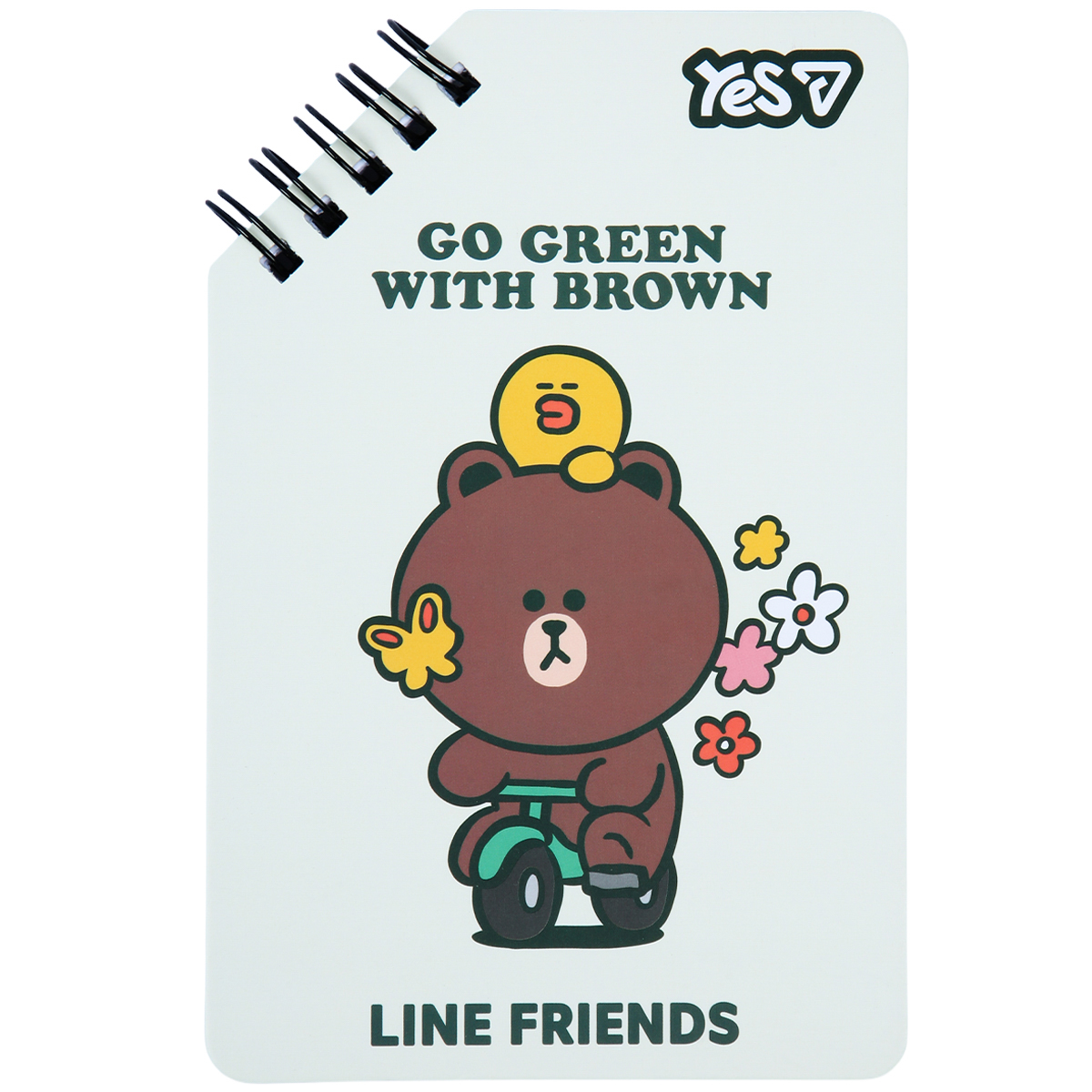Блокнот YES Line Friends Go Green 152225 60 листов