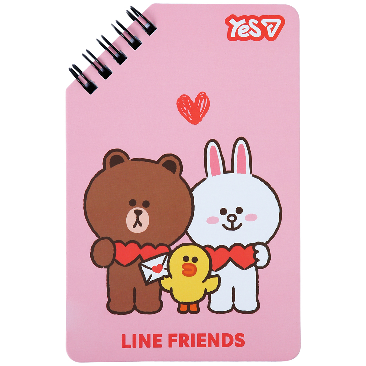Блокнот YES Line Friends Hearts 152226 60 листов