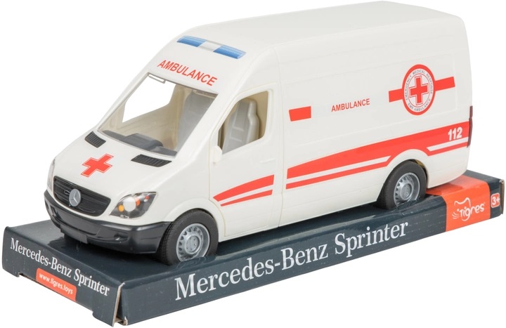 Машинка Tigres Mercedes-Benz Sprinter скорая помощь 39712 белая