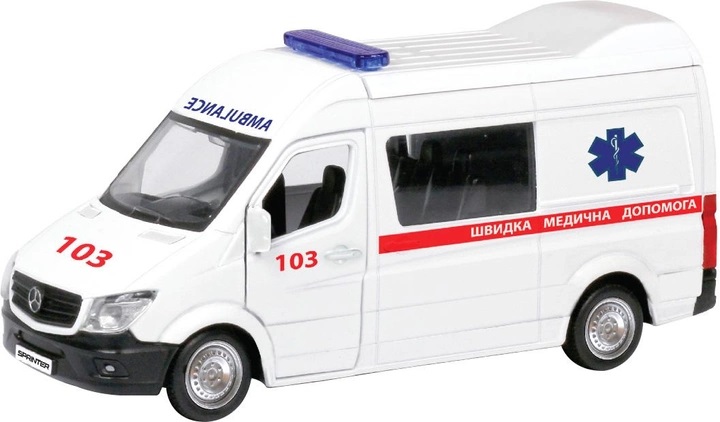 Машинка инертная Techno Drive Mercedes Benz Sprinter Скорая Помощь 250344U