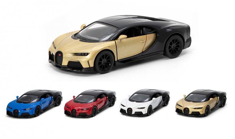 Машинка инертная Kinsmart Bugatti Chiron SuperSports KT5423W 13 см