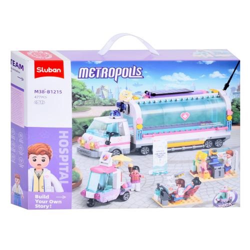 Конструктор Sluban Трейлер больница M38-B1215 477 деталей