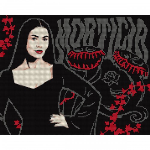 Алмазная мозаика Santi Wednesday Mysterious Morticia 955114 40х50 см