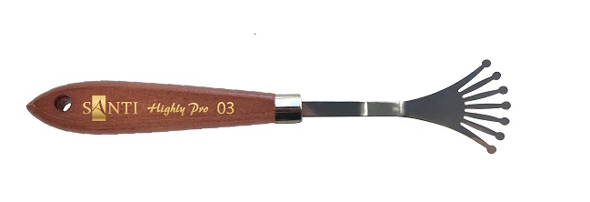 Мастихин металлический Santi Веер HP-17 310874 3.5 см