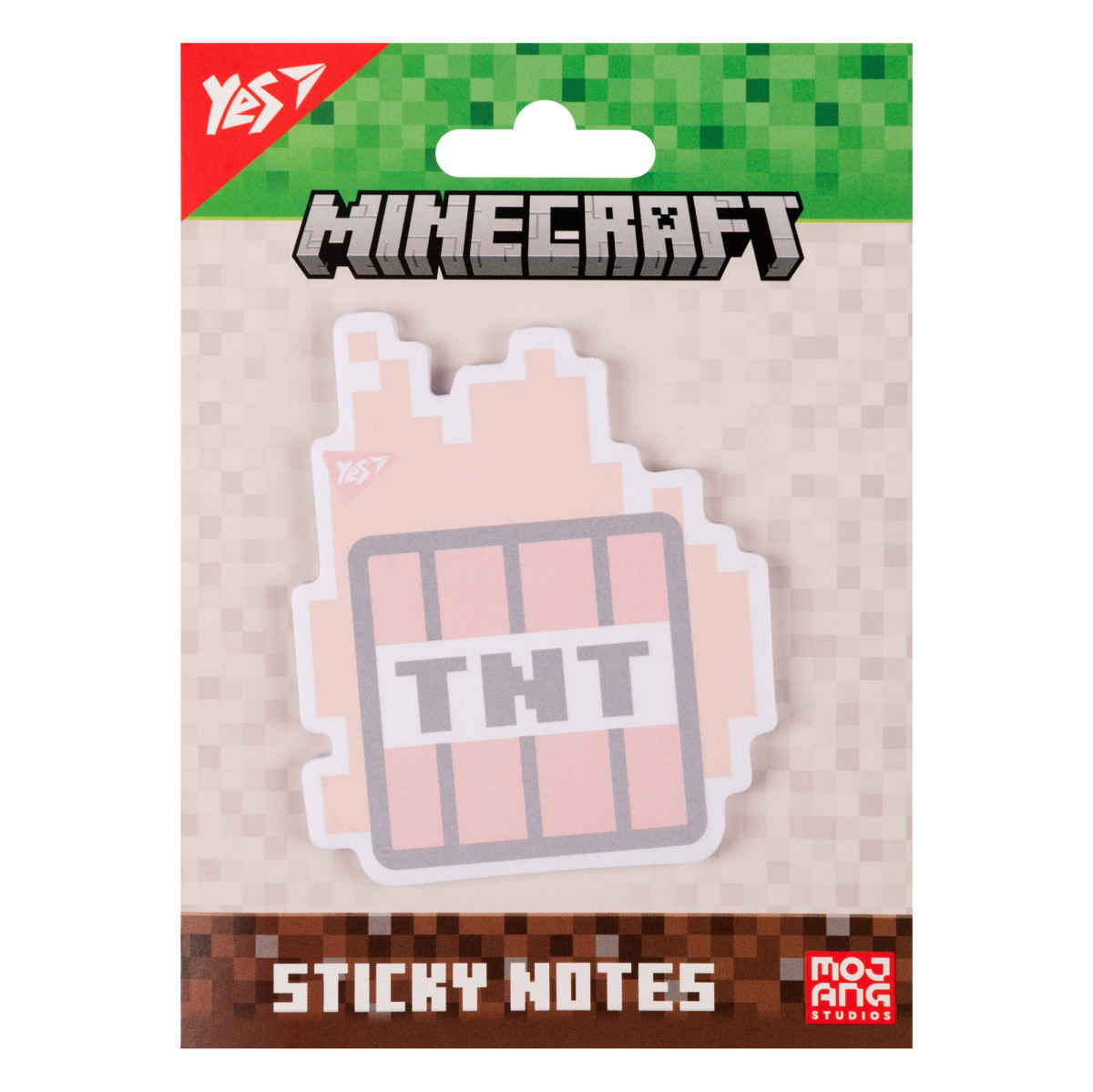 Бумага для заметок с липким слоем фигурная YES Minecraft TNT 170397 40 листов