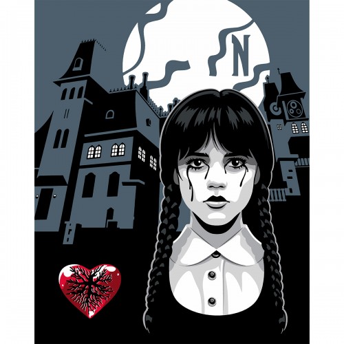 Картина по номерам Santi Wednesday Nevermore Academy 955059 40х50 см