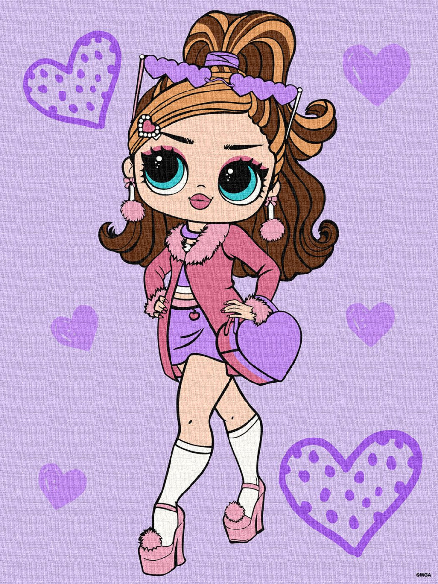 Картина по номерам Идейка L.O.L. Surprise! Tweens Fancy Gurl KHO6284 30х40 см