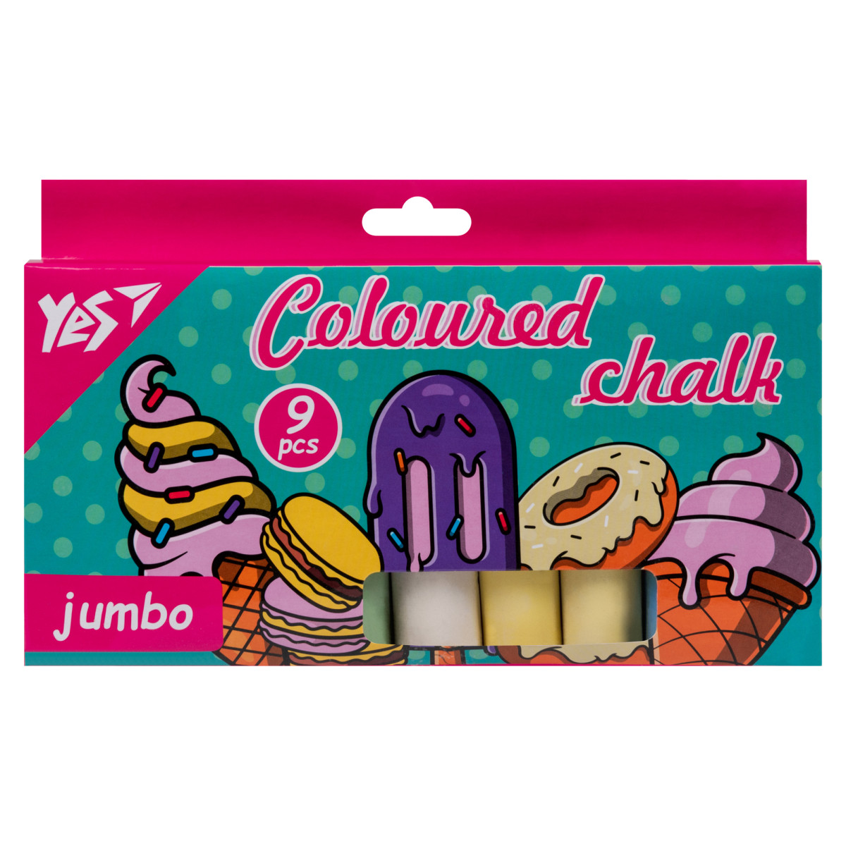 Мел цветной круглый Yes Sweet Cream 400504 9 цветов
