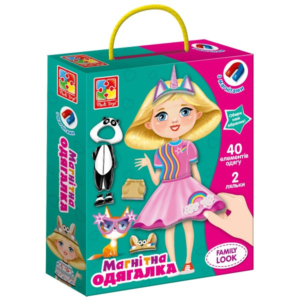 Игра липучки Vladi Toys Одевалка Family look VT3702-21