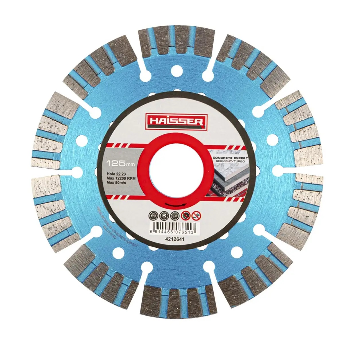 Диск алмазный Haisser Segment turbo СonСrete expert 107651 125х2.2х12х22.23 мм